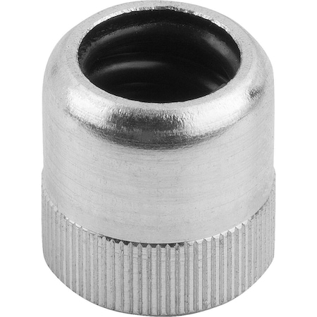 Kipp Lateral Spring Plunger, Std Force, Wo Thrust Pin, Form:A Wo Seal D=10, L1=7, 5, Aluminum, Comp:Steel K0370.31068